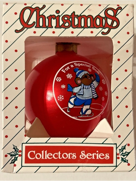 Christmas Collectors Series Other - Christmas Collectors Series Red Holiday Ornament (1994) - 'For a Special Son'